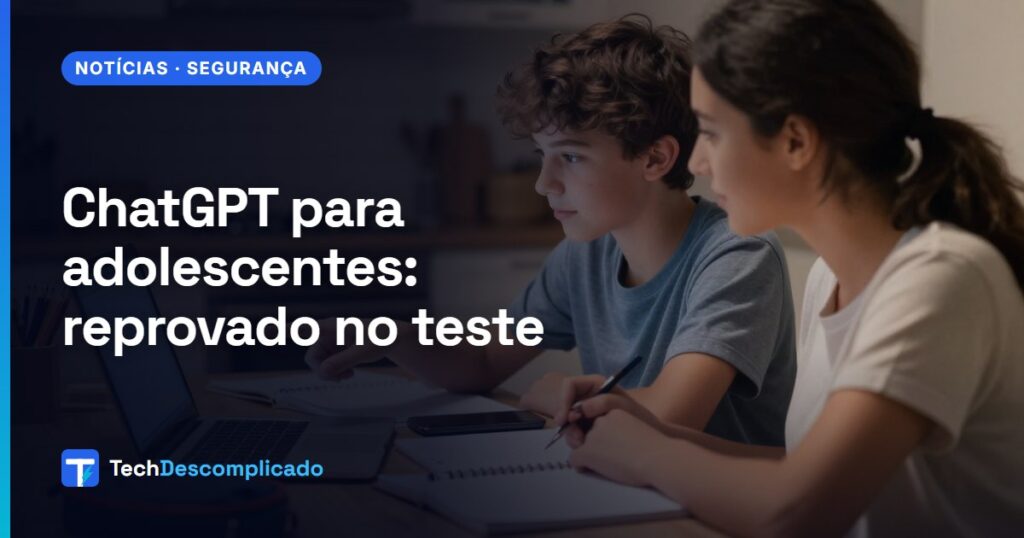 Adolescente fazendo lição no notebook com a mãe ao lado, ilustrando o ChatGPT para adolescentes e os controles parentais