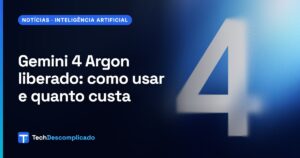 Arte oficial do Gemini 4 Argon com o número 4 em destaque (imagem: Google)