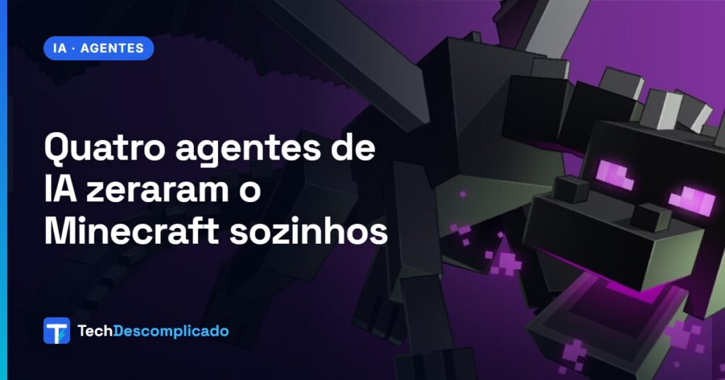 Ender Dragon, o chefe final do Minecraft, em arte oficial (imagem: Mojang / Minecraft.net)