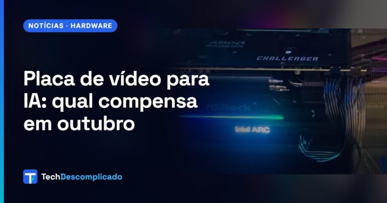 Capa: placa de video para ia custo beneficio